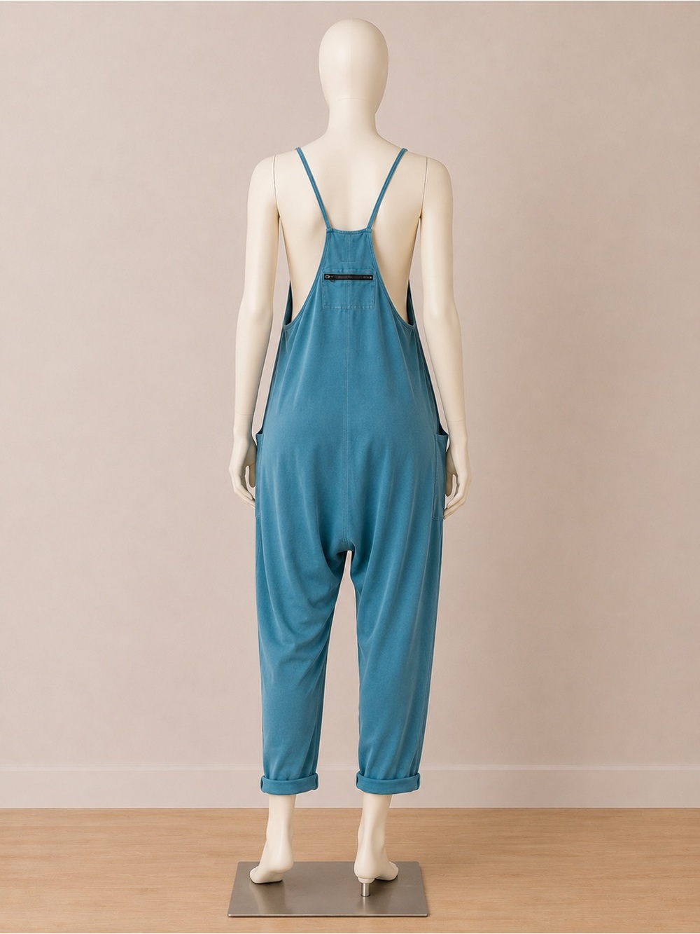 Free People Movement Hot Shot Onesie Jumpsuit Hydro Blue Sea Small New With Tags - Picture 7 of 9